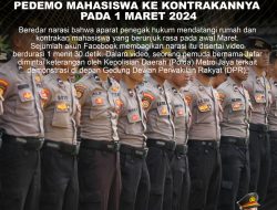 KLARIFIKASI HOAX FALSE CONTEXT APARAT DATANGI RUMAH MAHASISWA TERKAIT DEMO 1 MARET 2024