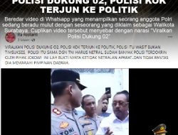 KLARIFIKASI HOAX MISLEADING CONTENT POLISI DUKUNG 02, POLISI KOK TERJUN KE POLITIK