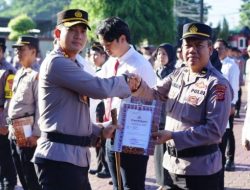 Kapolres Berikan Penghargaan Kepada Personil Dan Masyarakat Yang Berprestasi Sekaligus Wisuda Purna Bakti Anggota