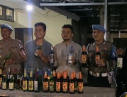 Operasi Penindakan Minuman Keras Tanpa Izin Berhasil Dilakukan Polres Garut