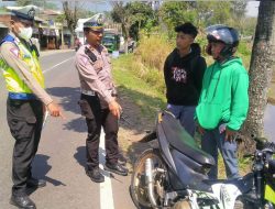 Satuan Lalu Lintas Polres Garut Tertibkan Knalpot Tidak Sesuai Spesifikasi Teknis Dan Sosialisasi Pelanggaran Berlalu Lintas