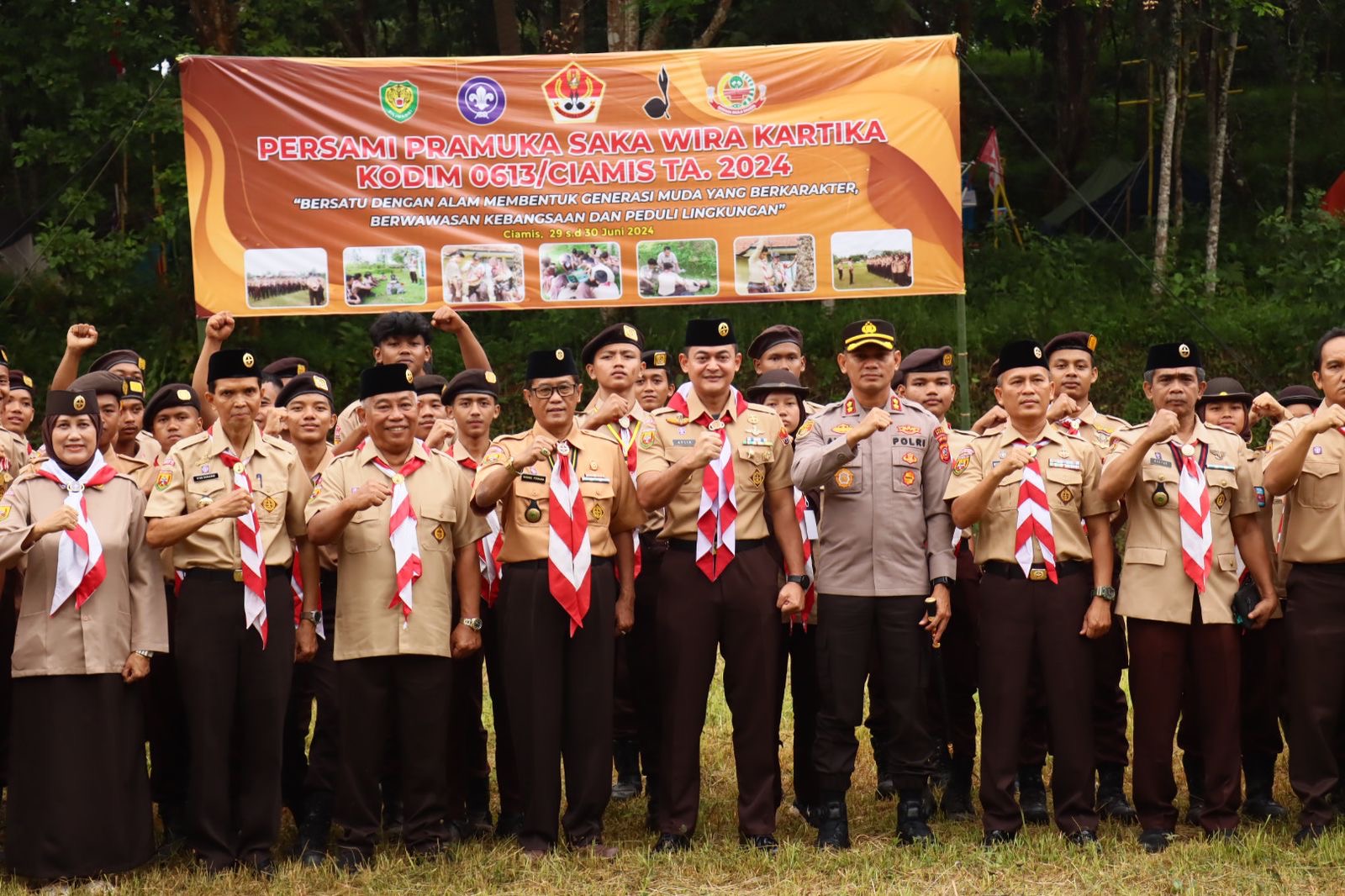 Kapolres Ciamis Hadiri Pembukaan Pembinaan Pramuka Saka Wira Kartika 2024