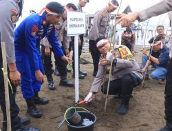 Polres Indramayu Tanam 10.000 Pohon Peringati Hari Bhayangkara ke-78