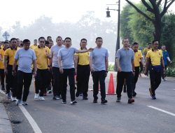 Polda Jabar  Gelar Olahraga Bersama Untuk Jaga Kebugaran Tubuh