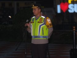 Kapolres Subang Pimpin Apel Pratugas Jelang Patroli Malam Minggu