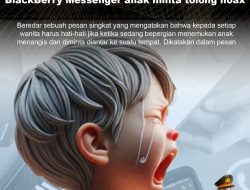 KLARIFIKASI HOAX – MISLEADING CONTENT BlackBerry Messenger anak minta tolong hoax