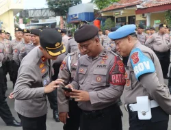 Tertibkan Anggota, Polres Cirebon Kota Gelar Operasi Gaktiblin Terkait Judi Online kepada Personel