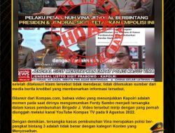 KLARIFIKASI HOAX – MISLEADING CONTENT (SALAH) PELAKU PEMBUNUHAN VINA ADALAH JENDERAL BINTANG 3, PRESIDEN DAN KAPOLRI TETAPKAN 4 POLISI SEBAGAI TERSANGKA