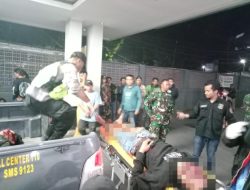 Dua Sepeda Motor Adu Banteng Polsek Wanaraja Evakuasi Korban