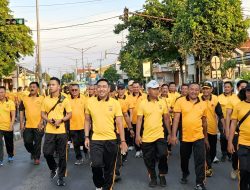 Kapolres Majalengka Pimpin Kegiatan Jalan Santai dan Perlombaan Memeriahkan Hari Bhayangkara ke-78