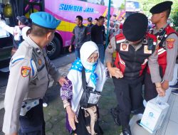 Polres Ciamis Siagakan Personel Pengamanan Sambut Kepulangan Jamaah Haji Asal Ciamis