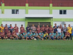 Tingkatkan Sinergitas, Polres Subang Gelar Pertandingan Persahabatan Sepak Bola Bersama Wartawan Pokja Polres