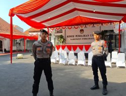 Jaga Situasi Kamtibmas Jelang Pilkada, Satsampata Polres Indramayu Lakukan Pengamanan di Kantor KPU