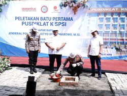 Kapolri Lakukan Peletakan Batu Pertama Pembangunan Gedung Pusdiklat SPSI di Purwakarta