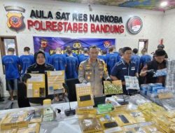 Polrestabes Bandung Ungkap 33 Kasus Penyalahgunaan Narkoba