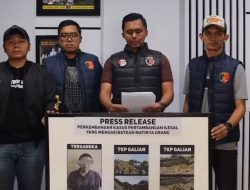 Polres Cianjur Tetapkan Pemilik Tambang  Pasir Ilegal Sebagai Tersangka