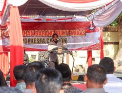 Hasil KRYD dan Operasi Pekat, Polresta Cirebon Musnahkan Ribuan Miras Berbagai Merek