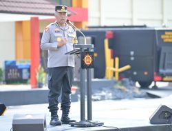 Apel Gelar Pasukan dan Peralatan Operasi Mantap Praja 2024 Jajaran Sat Brimobda Jabar