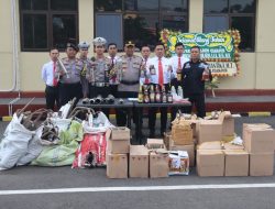 Polres Cianjur Berhasil Amankan Ratusan Knalpot Brong dan Miras dalam Seminggu!