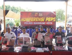 Perangi Narkoba, Polres Sukabumi Kota Berhasil Ringkus 21 Tersangka dalam Sepekan