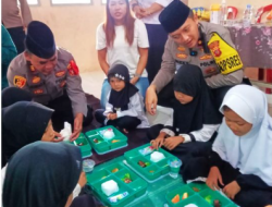 Upaya Mendorong Pola Makan Sehat Di Kalangan Siswa, Polres Cirebon Kota Gelar Makan Siang Bergizi Gratis di Yayasan Roudlatul Jannah