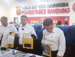 Polrestabes Bandung Berhasil Bongkar 29 Kasus Narkoba, Amankan Lebih dari 1 Kilogram Sabu dan Ganja