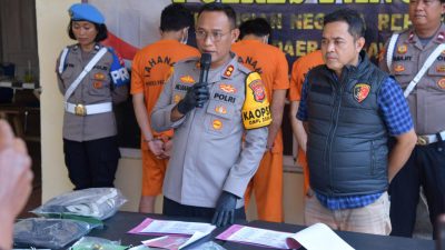 Tiga Pelaku Pencurian Baterai Lithium Telkom di Pangandaran Ditangkap Polisi