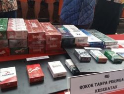 Polresta Cirebon Sita Ratusan Bungkus Rokok Ilegal Tanpa Peringatan Kesehatan: Pelaku Terancam 5 Tahun Penjara