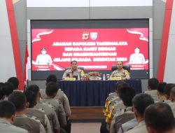 Kapolres Tasikmalaya Berikan Arahan Kepada Seluruh Bhabinkamtibmas