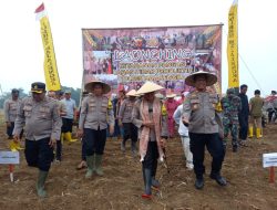 Dukung Ketahanan Pangan, Polres Majalengka Aktifkan Lahan Tidur Menjadi Lahan Produktif