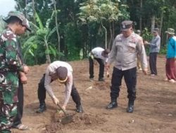 Polres Garut manfaatkan Lahan Kosong Untuk Ketahanan Pangan