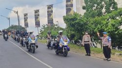 Polres Banjar Kawal Touring Demokrasi, Pastikan Pilkada 2024 Aman dan Kondusif di Kota Banjar