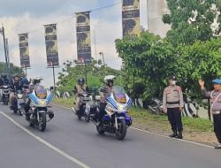 Polres Banjar Kawal Touring Demokrasi, Pastikan Pilkada 2024 Aman dan Kondusif di Kota Banjar