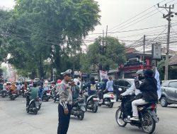 Aksi Unjuk Rasa GSB Cianjur Berjalan Aman dan Tertib, Polres Cianjur Jaga Keamanan