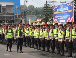 Ratusan Anggota Polres Tasikmalaya Digeser Guna Amankan TPS