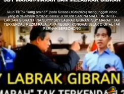 [Misleading Content] Sby Marah-Marah Dan Melabrak Gibran