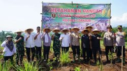 Polres Cianjur Dukung Ketahanan Pangan Nasional, Kapolres Cianjur: Tanam Bibit Jagung