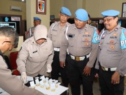 Jaga Integritas, Polres Ciko Gelar Tes Urine Personel Si Propam