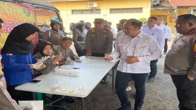 Polresta Cirebon Gelar Tes Urine Mendadak, Pastikan Jajaran Bebas Narkoba