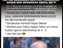 [SALAH] Daftar Gebrakan Menteri Pendidikan Dasar dan Menengah Abdul Mu’ti