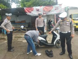 Satlantas Polres Cianjur Tegas Tindak Pengguna Knalpot Brong, Ciptakan Keamanan Lalu Lintas yang Kondusif