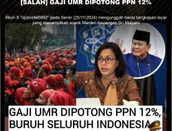 [SALAH] GAJI UMR DIPOTONG PPN 12%