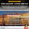 [HOAX] VOUCHER LISTRIK DARI PLN