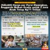 KLARIFIKASI HOAX – MISLEADING CONTENT [SALAH] Harga per Porsi Dipangkas, Anggaran Makan Gratis untuk 3 Juta Anak Tetap Rp71 Triliun