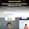 [HOAKS] DAFTAR LOWONGAN KERJA KEMENKES RI 2025