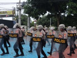 Jelang Pelantikan Kepala Daerah, Polres Majalengka Gelar Latihan Dalmas