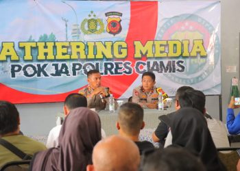 Kapolres Ciamis Jalin Silaturahmi dengan Insan Pers, Tegaskan Pentingnya Sinergitas dan Pemberitaan Berimbang