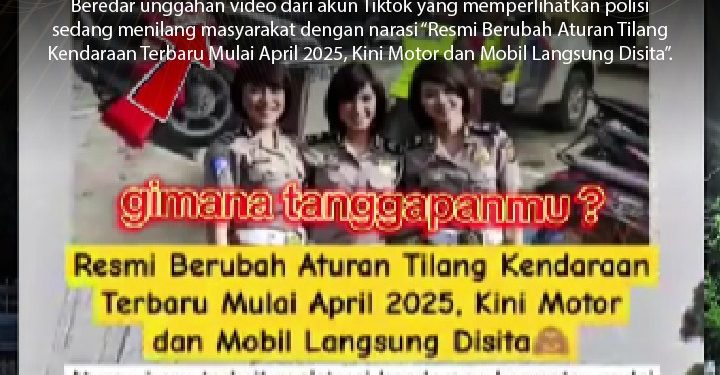 {HOAX] KENDARAAN LANGSUNG DISITA SAAT TERKENA TILANG