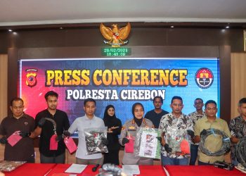 Polresta Cirebon Berhasil Ungkap 7 Kasus Tindak Pidana, 13 Tersangka Diamankan