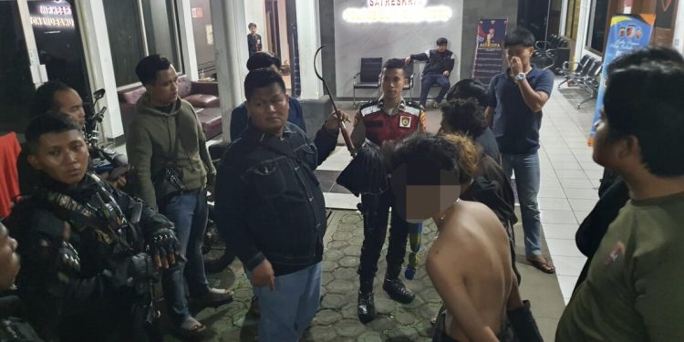 Tim Macan Bintana Polres Sukabumi Kota Gagalkan Tawuran, 2 Buah Sajam Diamankan